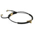 Bracelet macramé noir dent de requin par Lauren Howe | Or Vermeil .925 | Cristal noir